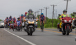Cyclists from Project HERO are seen as they participate in the 2022 Texas Challenge; a six...