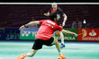 Pablo Abian from Spain, Round of 32 during the European Badminton Championships 2022 on Ap...