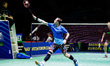 Misha Zilberman from Israel, Round of 32 during the European Badminton Championships 2022...