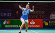 Katerina Tomalova from Czech Republic, Round of 32 during the European Badminton Champions...