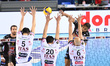 Attack of Ricardo Lucarelli Santos De Souza #8 (Cucine Lube Civitanova) during the Volleyb...