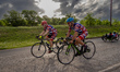 Cyclists from Project HERO are seen as they participate in the 2022 Texas Challenge; a six...