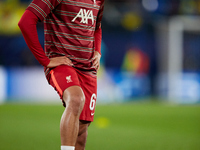 Trent Alexander-Arnold of Liverpool FC looks on prior to the UEFA Champions League Semifinal Leg Two match between Villarreal CF and Liverpo...