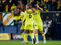 Francis Coquelin of Villarreal CF reacts during the UEFA Champions League Semifinal Leg Two match between Villarreal CF and Liverpool FC at...
