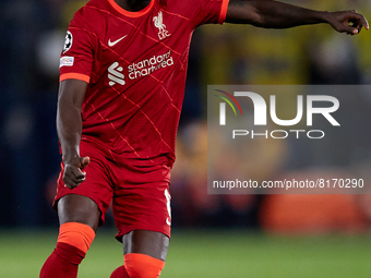 Naby Keita of Liverpool FC in action during the UEFA Champions League Semifinal Leg Two match between Villarreal CF and Liverpool FC at Esta...