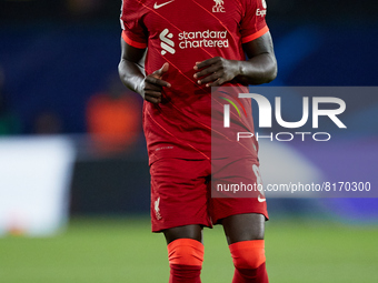 Naby Keita of Liverpool FC looks on during the UEFA Champions League Semifinal Leg Two match between Villarreal CF and Liverpool FC at Estad...