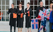 Andrea (Circles) North Macedonia  during the Turquoise carpet opening ceremony of the Euro...