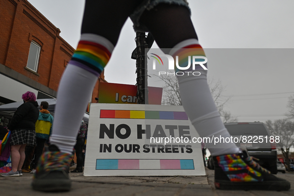 More than 100 local LGBTQ2S + supporters gathered Friday evening at the southeast corner of Whyte Avenue and 104 Street to celebrate the cit...