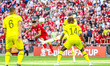 Luis Diaz (23) of Liverpool shoots during the English FA Cup, Final football match between...
