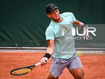 Jay CLARKE of Great Britain during the Qualifying Day one of Roland-Garros 2022, French Open 2022, Grand Slam tennis tournament on May 16, 2...