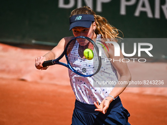 Jessika PONCHET of France during the Qualifying Day one of Roland-Garros 2022, French Open 2022, Grand Slam tennis tournament on May 16, 202...
