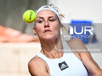 Audrey ALBIE of France during the Qualifying Day one of Roland-Garros 2022, French Open 2022, Grand Slam tennis tournament on May 16, 2022 a...