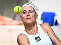 Audrey ALBIE of France during the Qualifying Day one of Roland-Garros 2022, French Open 2022, Grand Slam tennis tournament on May 16, 2022 a...