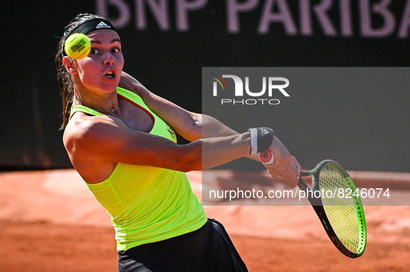 Estelle CASCINO of France during the Qualifying Day two of Roland-Garros 2022, French Open 2022, Grand Slam tennis tournament on May 17, 202...