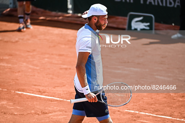 Hugo GRENIER of France during the Qualifying Day two of Roland-Garros 2022, French Open 2022, Grand Slam tennis tournament on May 17, 2022 a...