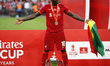 Liverpool's Sadio Mane with the FA Cup after their sides 6-5 penalty shoot-out after a 0-0...
