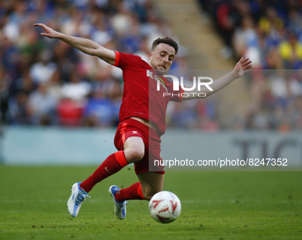 Liverpool's Diogo Jota during FA Cup Final between Chelsea and Liverpool at Wembley Stadium , London, UK 14th May , 2022
 