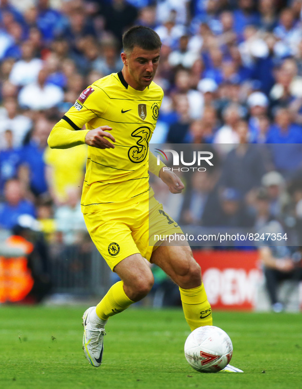 Chelsea's Mason Mount during FA Cup Final between Chelsea and Liverpool at Wembley Stadium , London, UK 14th May , 2022
 