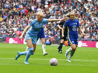 LONDON, ENGLAND - MAY 15:Chloe Kelly of Manchester City WFC during Women's FA Cup Final between Chelsea Women and Manchester City Women  at...
