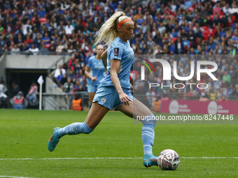 Chloe Kelly of Manchester City WFC during Women's FA Cup Final between Chelsea Women and Manchester City Women  at Wembley Stadium , London,...