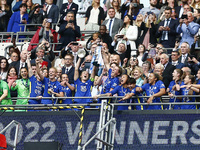 LONDON, ENGLAND - MAY 15:Chelsea Women Magdalena Eriksson left the Women's FA Cup after  Women's FA Cup Final between Chelsea Women and Manc...