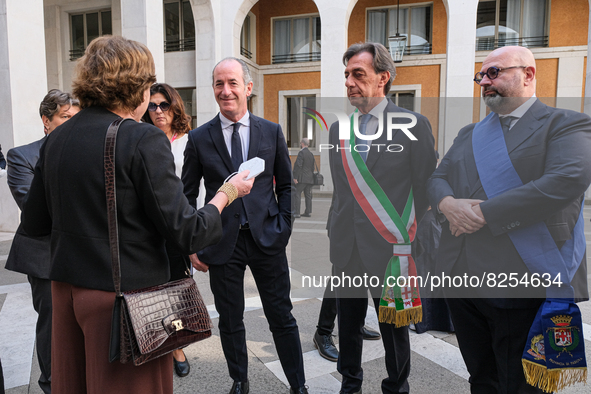Luca Zaia  during the ceremony for the 800th anniversary of the University of Padua, in Padua, Italy, on May 19, 2022. 