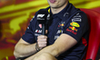 VERSTAPPEN Max (ned), Red Bull Racing RB18, portrait, press conference during the Formula...