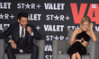 Actress Samara Weaving and Eugenio Derbez  speak during   The Valet film press conference...