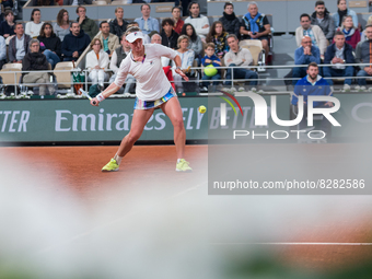 Barbora Krejcikova (CZE) during the day two of he Roland-Garros Open tennis tournament in Paris, France, on May 23, 2022. (