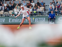Barbora Krejcikova (CZE) during the day two of he Roland-Garros Open tennis tournament in Paris, France, on May 23, 2022. (