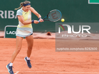 Victoria Azarenka (BLR) during the day two of he Roland-Garros Open tennis tournament in Paris, France, on May 23, 2022. (