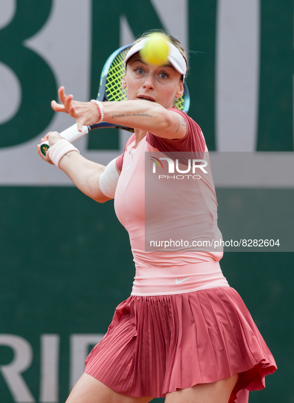 Ana Bogdan (ROU) during the day two of he Roland-Garros Open tennis tournament in Paris, France, on May 23, 2022. 