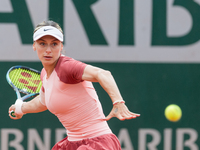 Ana Bogdan (ROU) during the day two of he Roland-Garros Open tennis tournament in Paris, France, on May 23, 2022. (