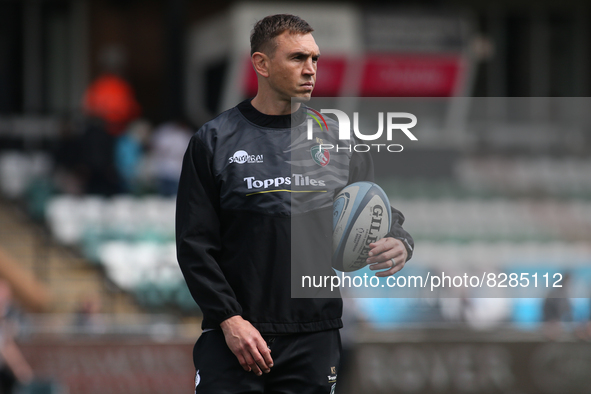   during the Gallagher Premiership match between Newcastle Falcons and Leicester Tigers at Kingston Park, Newcastle on Saturday 21st May 202...