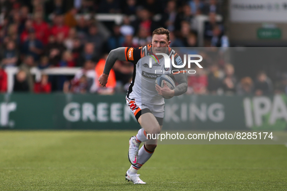 Leicester Tiger's Chris Ashton    during the Gallagher Premiership match between Newcastle Falcons and Leicester Tigers at Kingston Park, Ne...