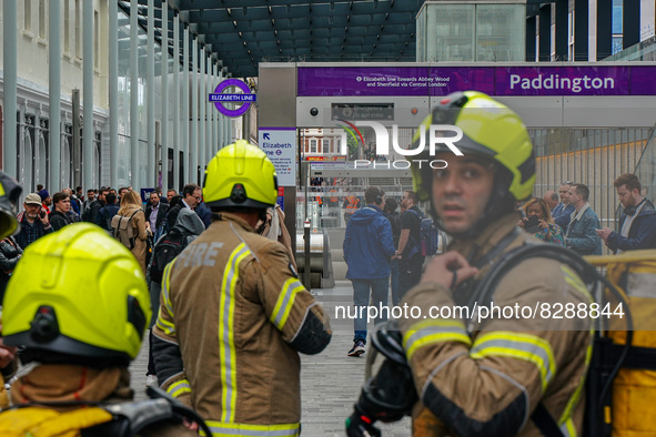 The service between Paddington and Tottenham Court Road was suspended due to a 'fire alert' just two hours after the launch of Elizabeth lin...