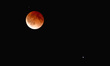 The moon is seen during a total lunar eclipse on April 15, 2014, in Mexico City, Mexico St...