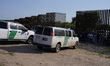 Border Patrol vehicles are seen by the Border Wall on May 26 2022 in Eagle Pass Texas, USA...