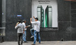 An iPhone advertisement as seen outside a store in Kolkata , India , on 27 May 2022 . Appl...