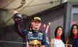 Max Verstappen of Red Bull Racing Honda celebrate after the race of Monaco Grand Prix in M...