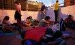 Members of the Victims' Mortgage Platform (PAH) camp to stop the eviction of Gonzalez' fam...
