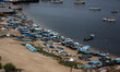  General view of the port of Gaza on a rainy day in  Gaza City October 7, 2015.  