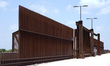 One of the many gates at the Border Wall, sometimes called the ":Trump Wall is seen on May...