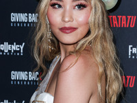 TV personality Jarry Lee arrives at the Los Angeles Premiere Of TaTaTu's 'Giving Back Generation' Seasons 2 And 3 held at The London Hotel W...