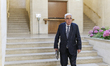 Senator Jean-Pierre Sueur arrives at the hearing of France's Interior Minister Gerald Darm...