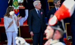 The parade for the 76th Italian Republic Day. The President of the Italian Republic, Sergi...