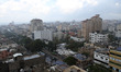 Over view of Gaza City neighborhood eastern Gaza City, Gaza faces a rainy and relatively c...