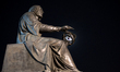 Nicolaus Copernicus Monument in Warsaw, Poland on March 4, 2017 