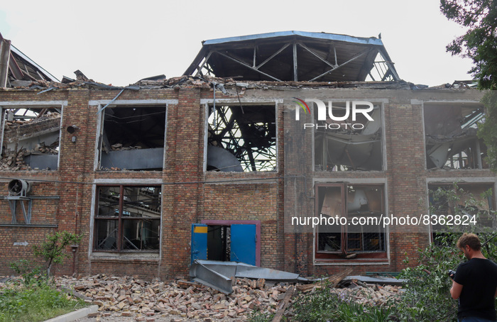 Consequences Of Russian Missile Strikes On DVRZ Plant