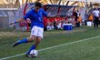 Nicolo Cudrig of Italy U20 is seen in action during the International Friendly match betwe...